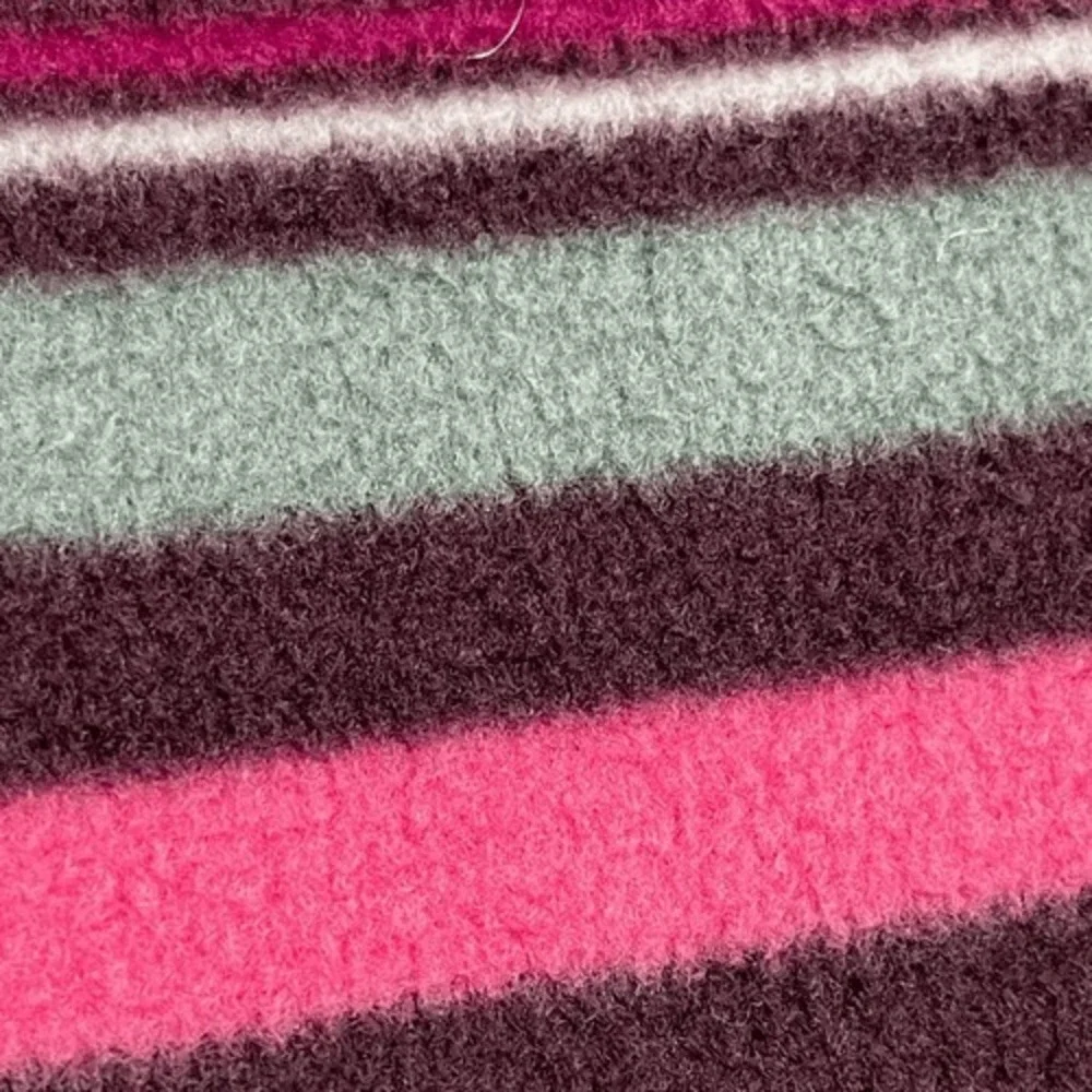 JOE BOXER Fleece Scarf‎ Women's OSFM Multicolor Polka Dot Stripe Fringe Design